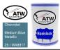 Preview: Chevrolet, Medium Blue Metallic, 25 / WA8917: 500ml Lackdose, von ATW Autoteile West.